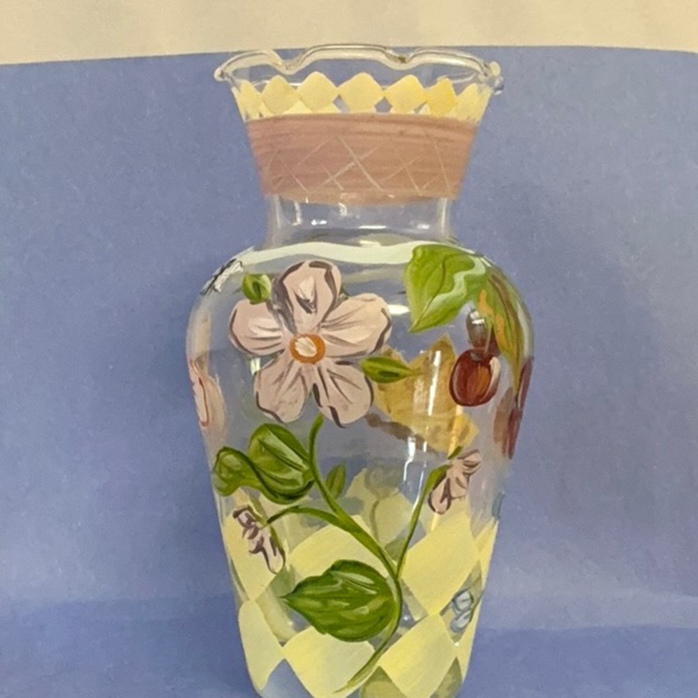 Vintage Hand painted floral Tracy Porter collectors artistic Rare Vase